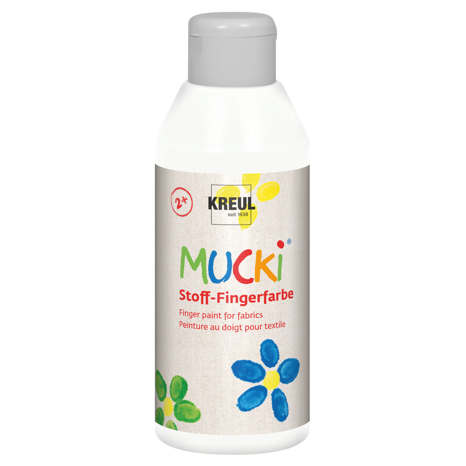 MUCKI Fingerfarbe Textil Wei� 250 ml