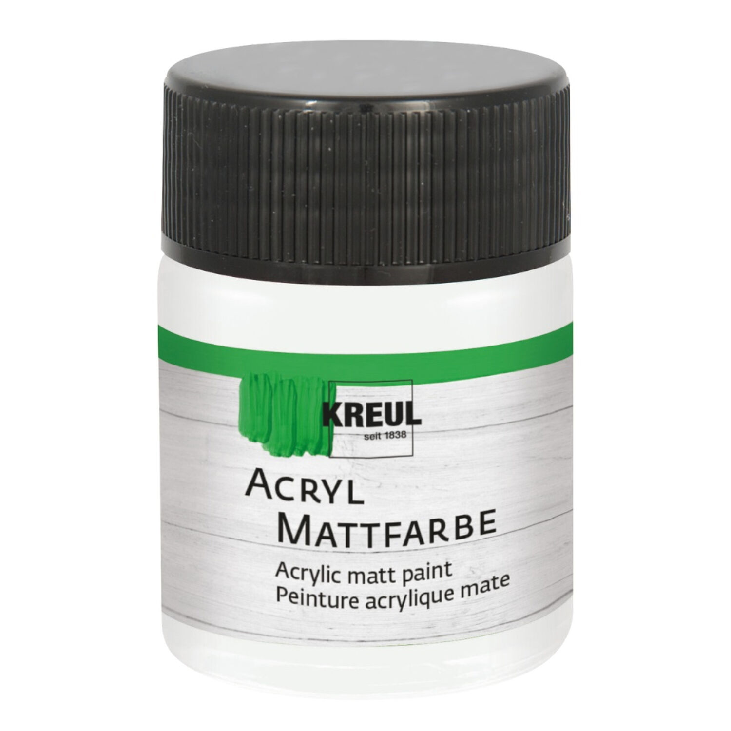 Kreul Acryl-Mattfarbe / Bastelfarbe, 50ml, Pastellwei�