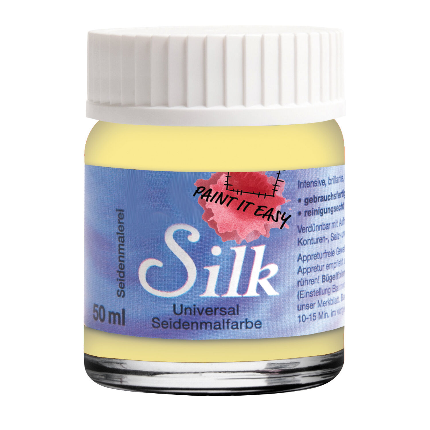 NEU PAINT IT EASY B�gelfarbe / Seidenmalfarbe, 50 ml, Pastellgelb