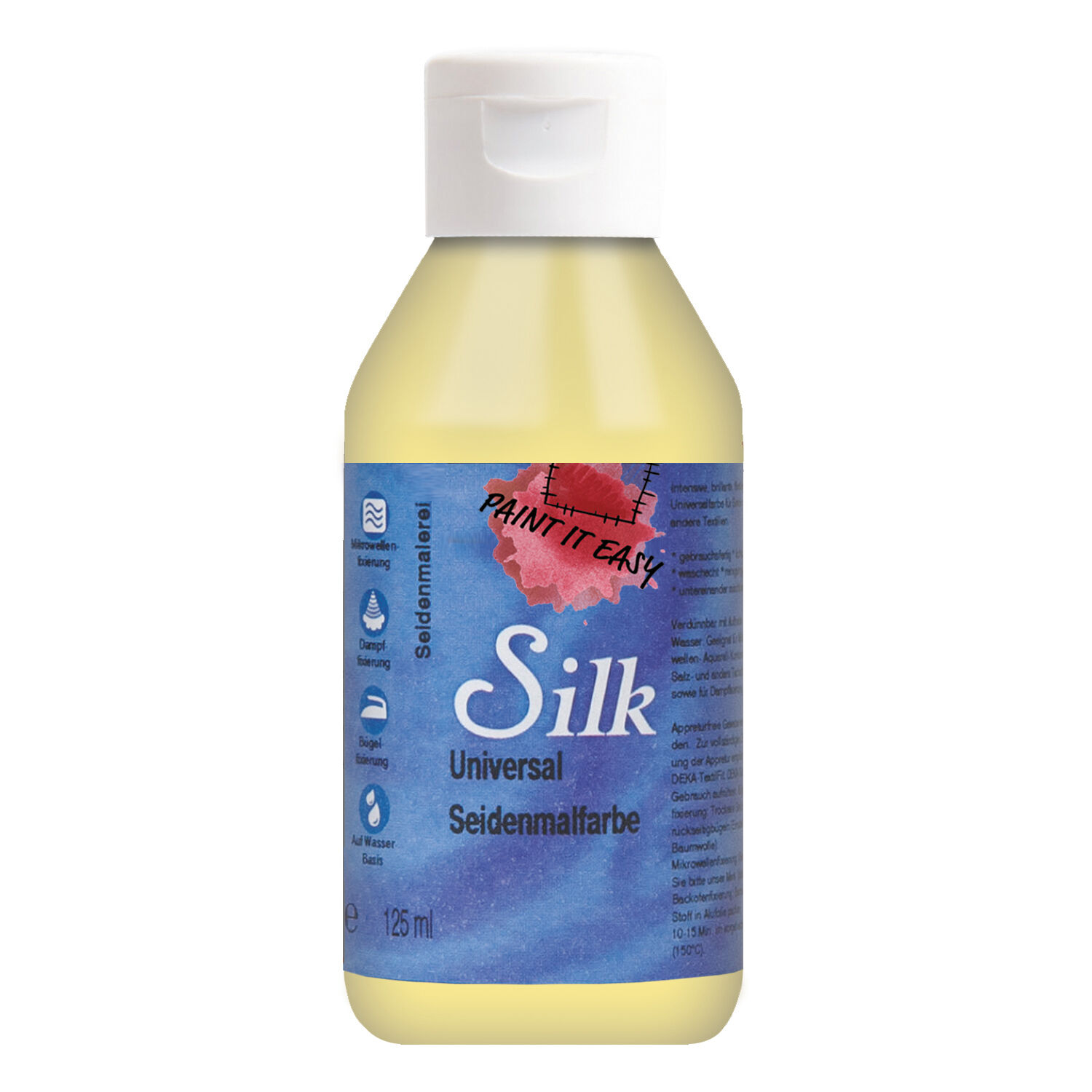 NEU PAINT IT EASY B�gelfarbe / Seidenmalfarbe, 125 ml, Pastellgelb