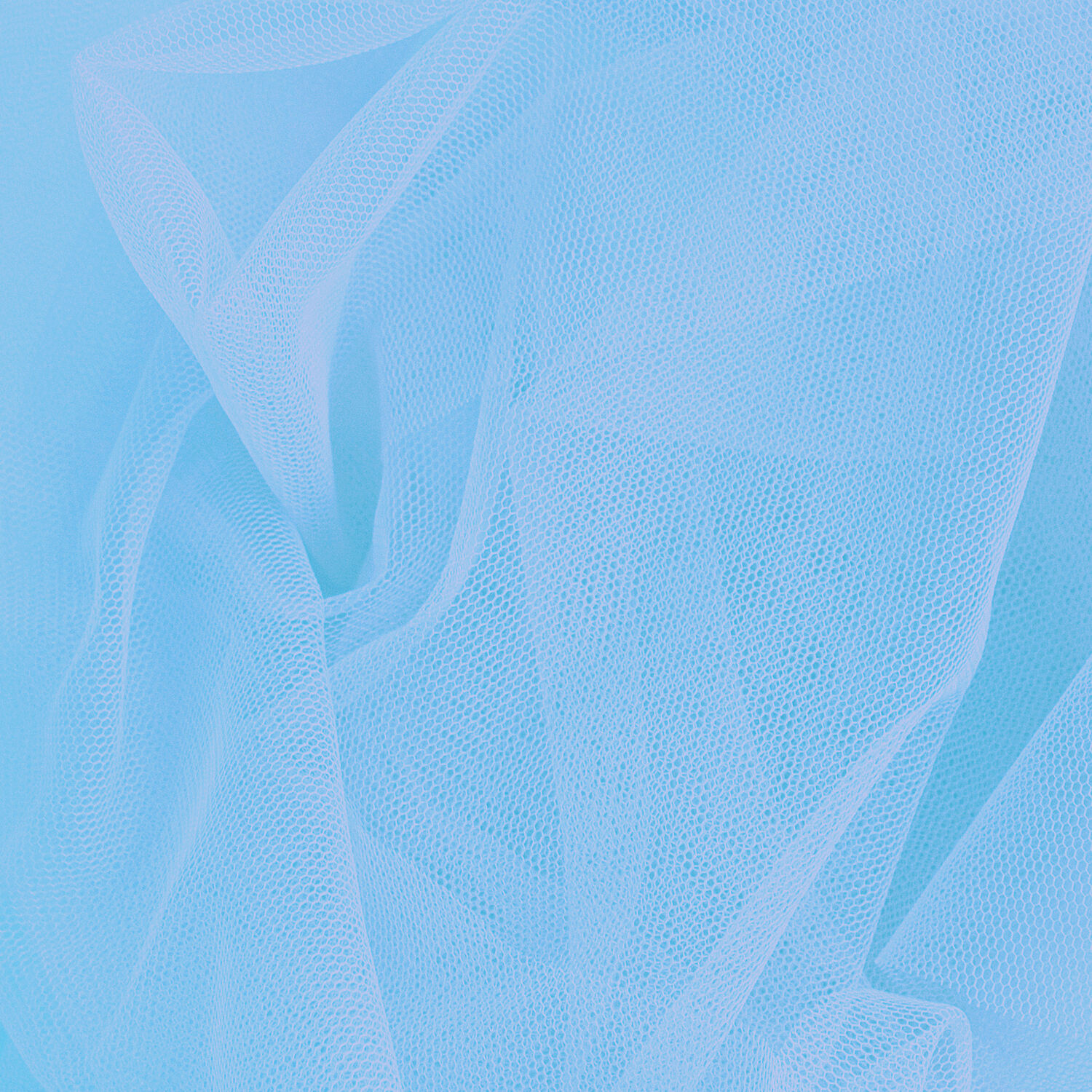 SALE T�llstoff, Breite ca. 145cm, L�nge 1 Meter - Farbe HELLBLAU f�r Kost�me, Deko, Hochzeiten