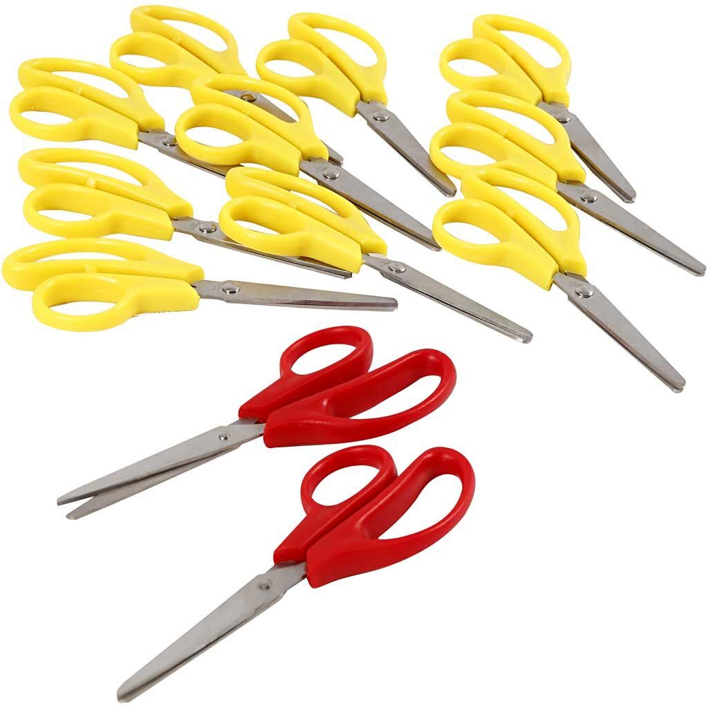 Kinderscheren, 12 St�ck, L�nge 12,5 cm, Rund, f�r Rechts- und Linksh�nder Bild 2