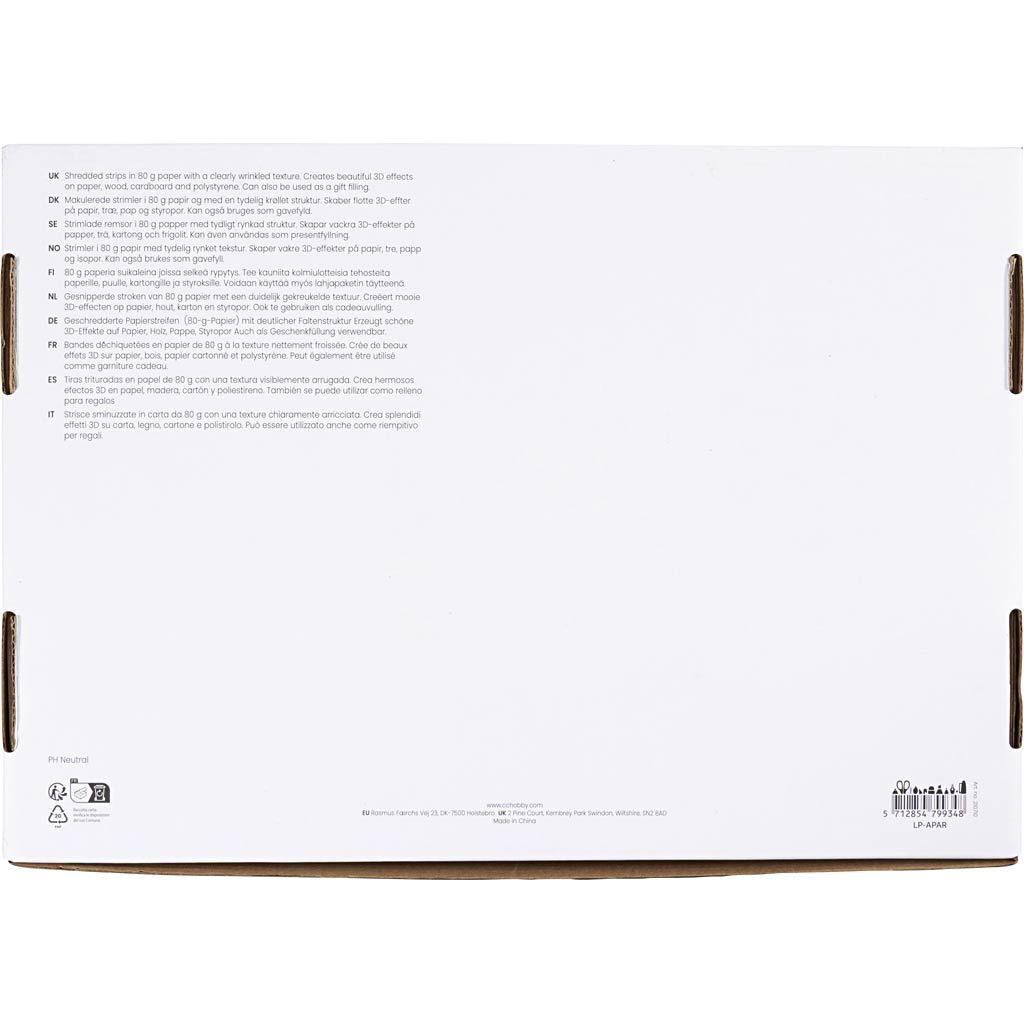 Papier-F�llmaterial, 4x50 g, L�nge 25-30 cm, Breite 3 mm, Schwarz, Braun, Rot, Wei� Bild 3