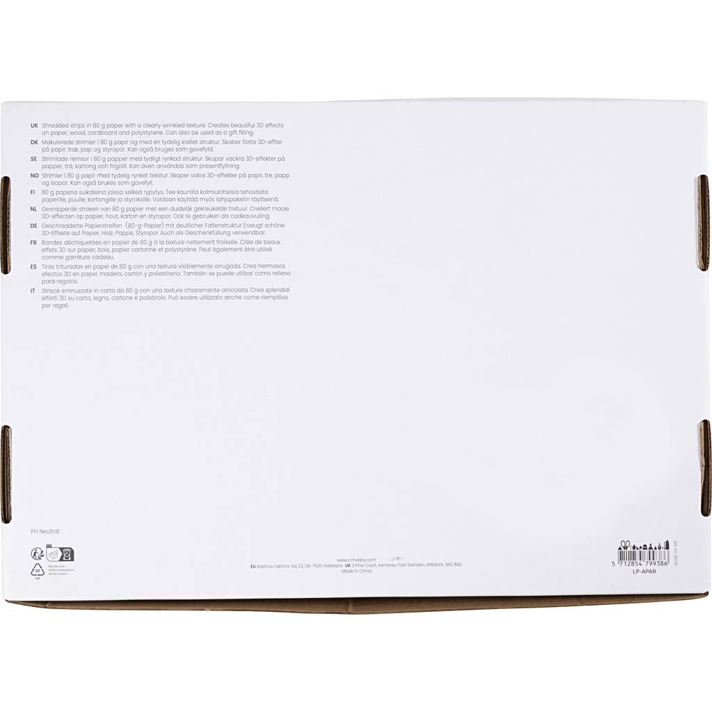 Papier-F�llmaterial, 4x50 g, L�nge 25-30 cm, Breite 3 mm, Blau, Dunkelgr�n, Pink, Gelb Bild 3
