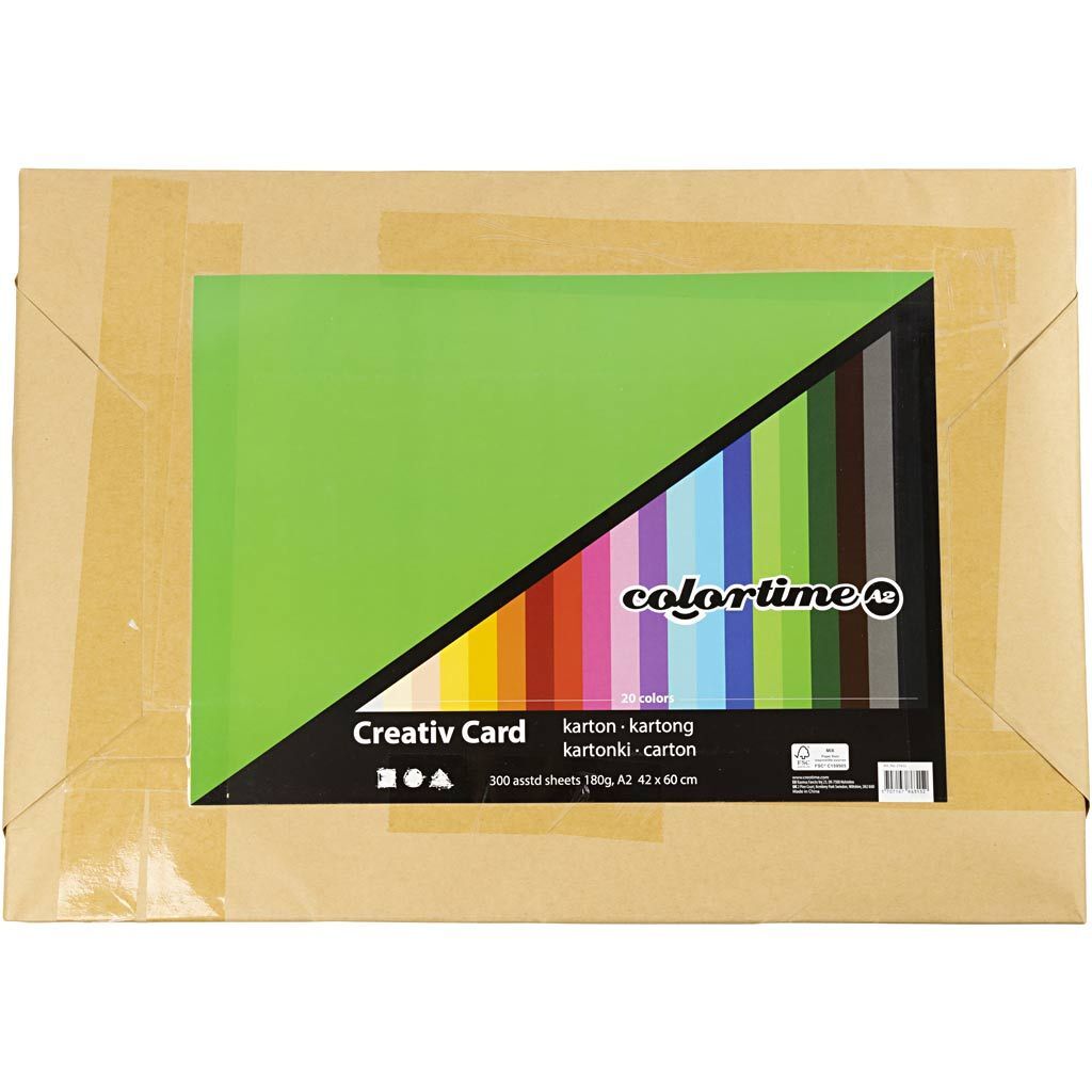 Bastelkarton / Farbkarton DIN A2, 180 g, 300 Blatt sortiert Bild 3