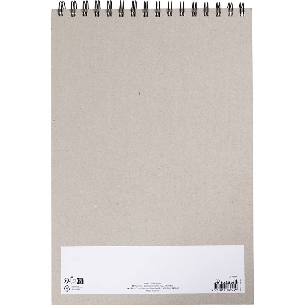 �lpastellfarben-Block, 15 Blatt, A4, Blatt 210x297 mm, 300 g, Wei� Bild 2