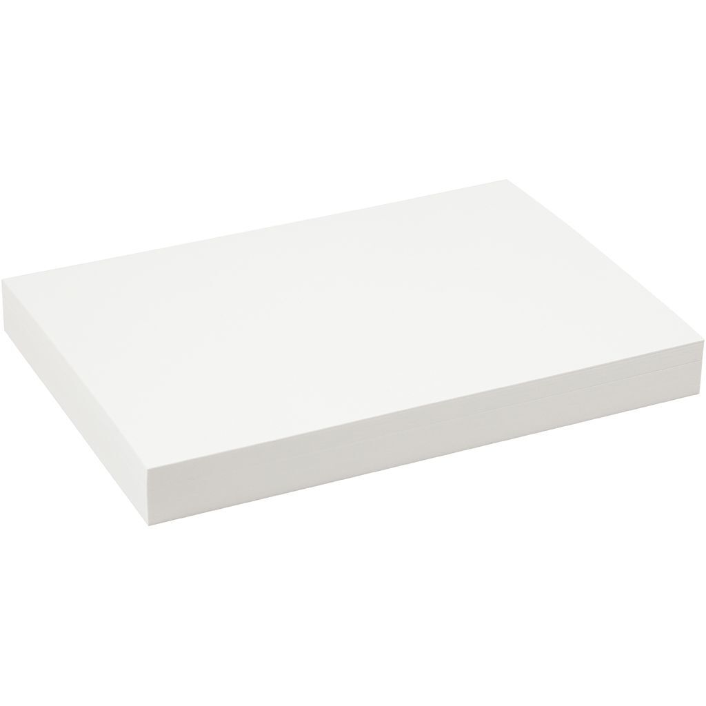Aquarellpapier, DIN A4 (21x30 cm), 100 Blatt, 200g, Wei�
