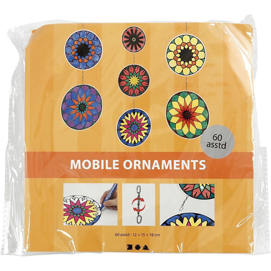 Mobile mit Motiv-Anh�ngern, � 12+15+18 cm, 300g, 20er Set Bild 2