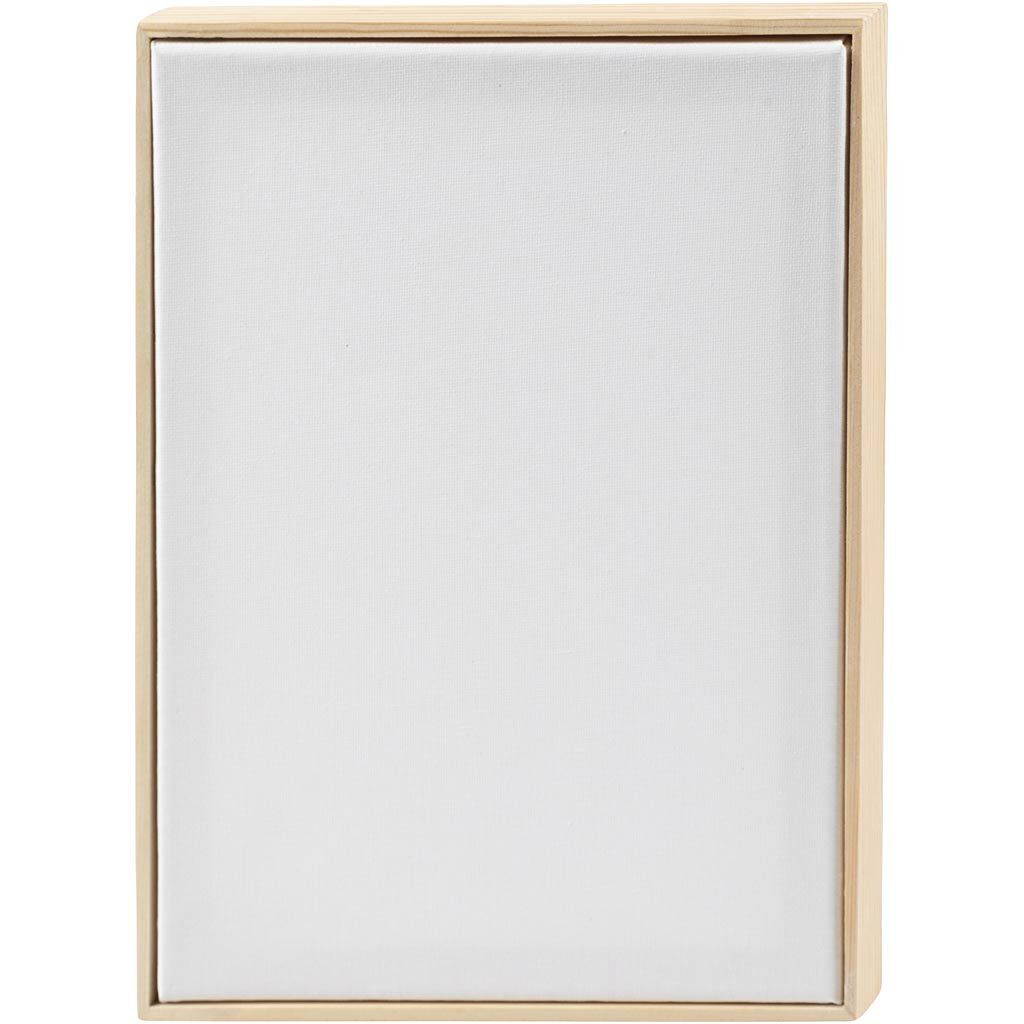 Gespannte Leinwand mit Rahmen, A4, Gr��e 29,7 x 21 cm, 280 g, Wei�, 10 St�ck