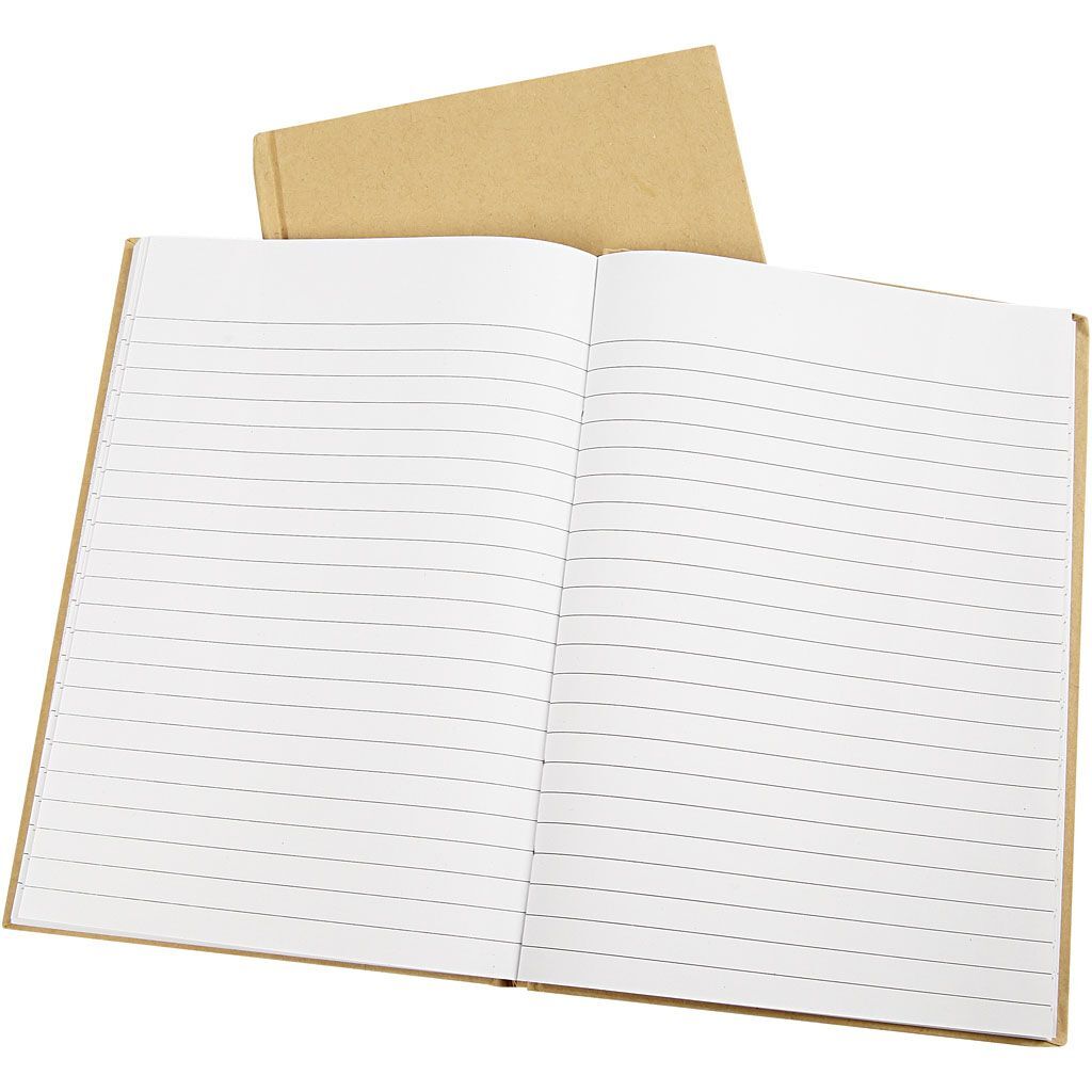 Notizbuch, A5, Linien vorgedruckt, 60 g, Braun Bild 2