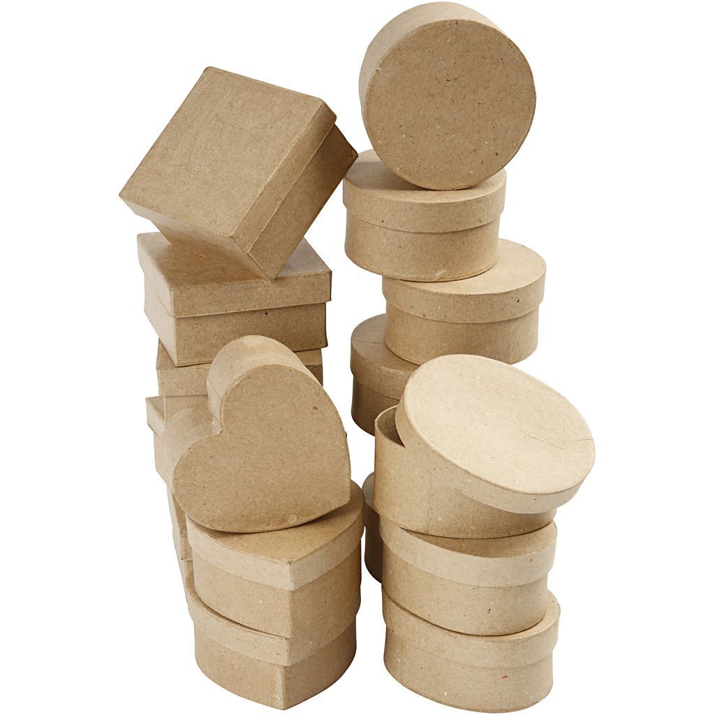 Mittelgro�e Schachteln, H�he 5 cm, � 10-12 cm, 28 St�ck Bild 4