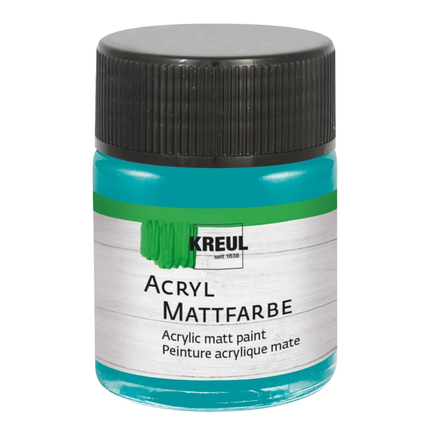 Kreul Acryl-Mattfarbe / Bastelfarbe, 50ml, T�rkis