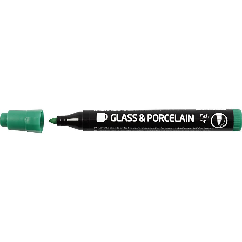 Glas-/Porzellanmarker, 6 St�ck, Strichst�rke 1-3 mm, Halbdeckend Bild 3
