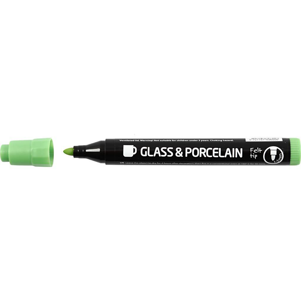 Glas-/Porzellanmarker, 6 St�ck, Strichst�rke 1-3 mm, Halbdeckend, Zus�tzliche Farben Bild 3