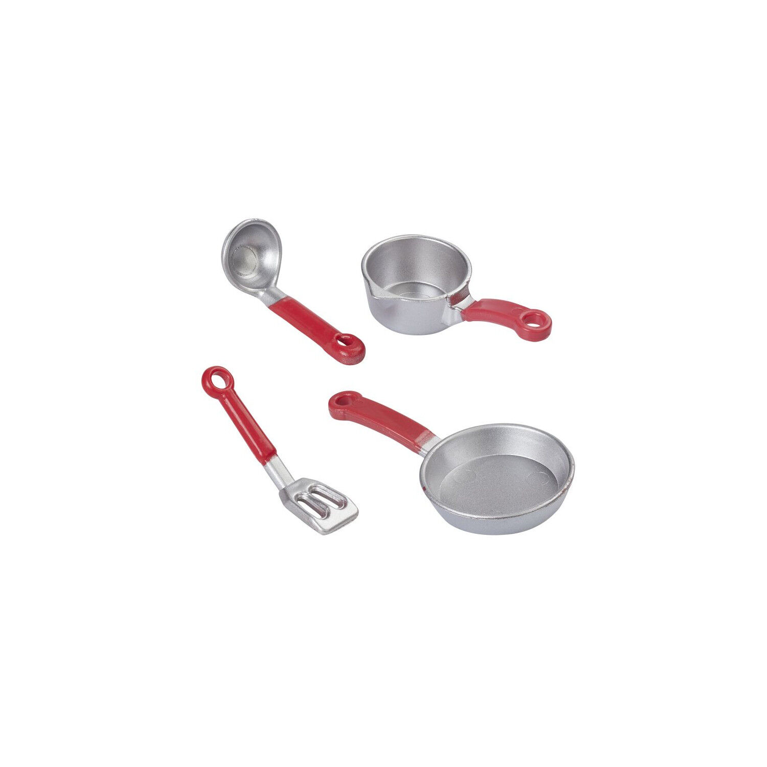 NEU Miniatur K�chen-Set aus Kunststoff, 4-teilig, ca. 3-5 cm