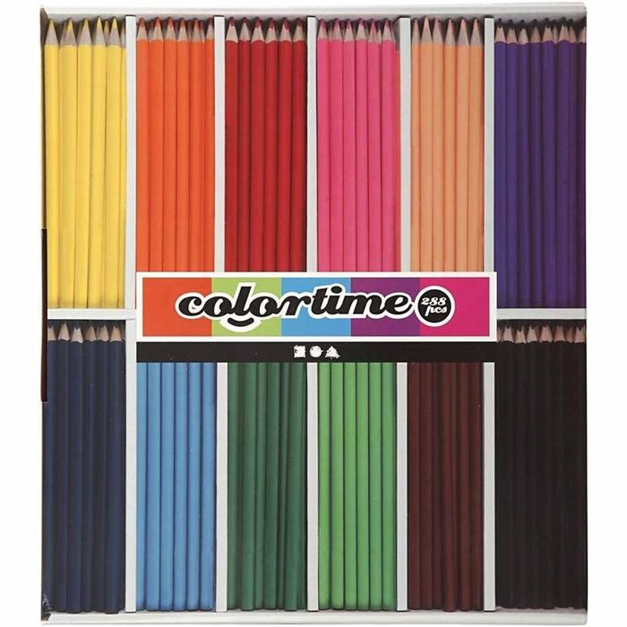 Colortime Buntstifte 12 Farben, Mine: 3 mm, 288 St�ck Bild 3