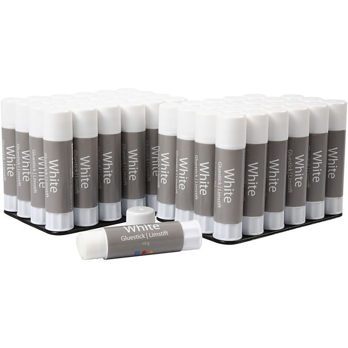 NEU TOP-SELLER Wei�er Klebestift, 10 g, 48 Stck.
