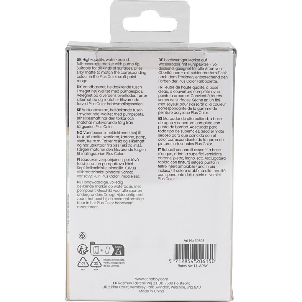 Plus Color Marker, L�nge 14,5 cm, Strichst�rke 1-2 mm, 5,5 ml, 18 St�ck Bild 3