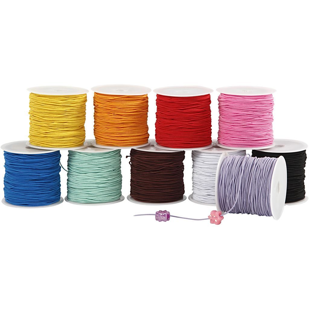 Gummiband-Set, Dicke 1 mm, 10 St�ck � 25 m Bild 2
