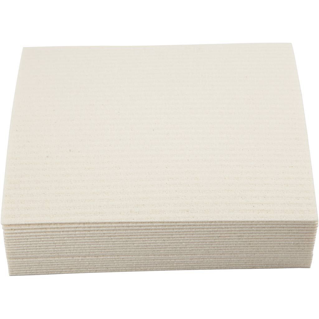 Schwammtuch, Gr��e 17x19,5 cm, Naturwei�, 20 St�ck Bild 3