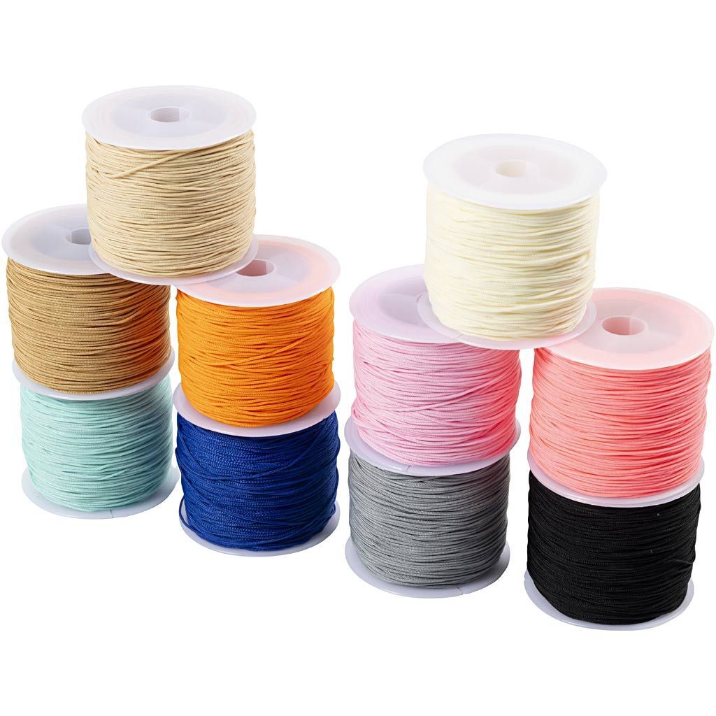 Polyesterschnur, Dicke 0,6 mm, sortierte Farben, 10 x 50 m Bild 3