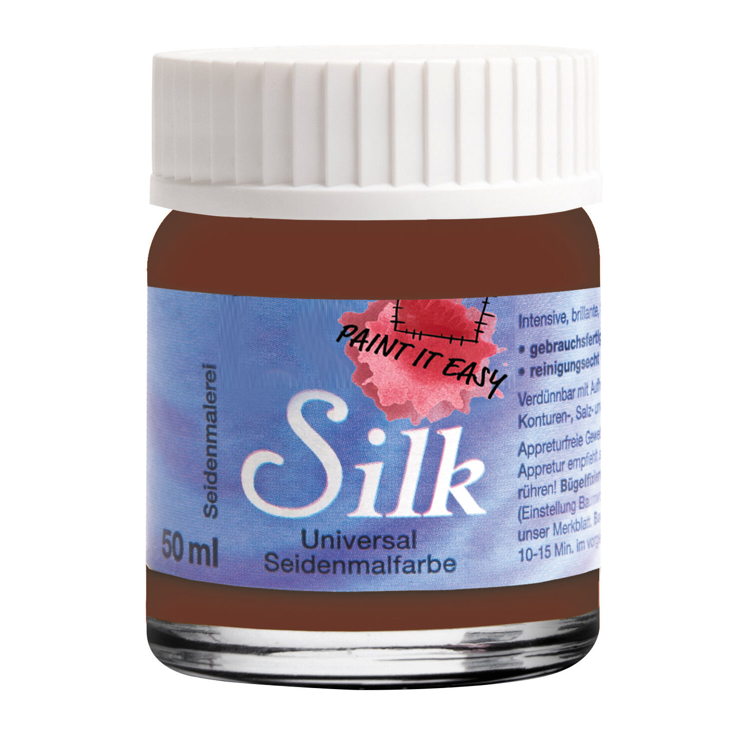 NEU PAINT IT EASY B�gelfarbe / Seidenmalfarbe, 50 ml, Kastanienbraun