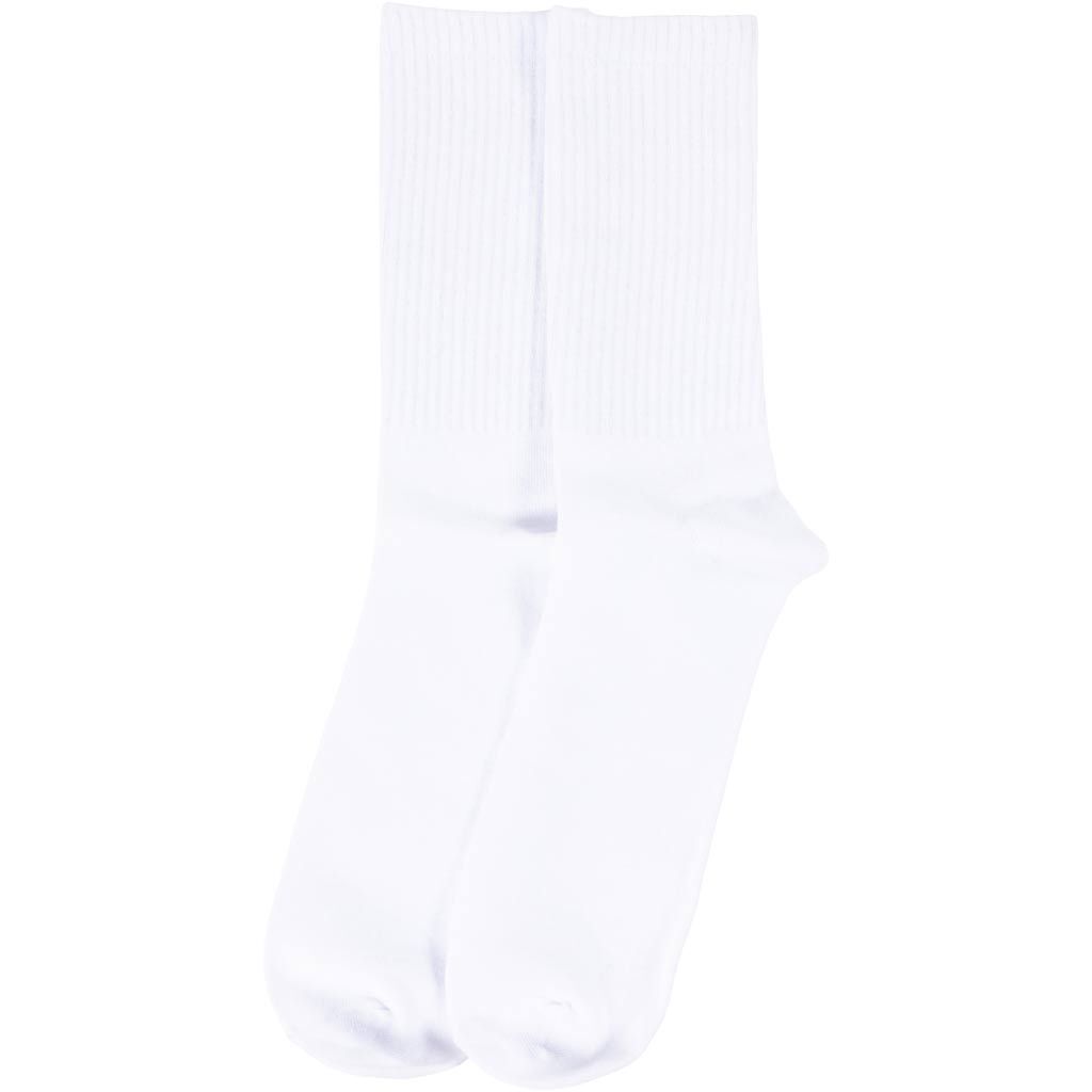 Baumwollsocken, Gr��e 43-46, Wei�, 10 Paar je Packung