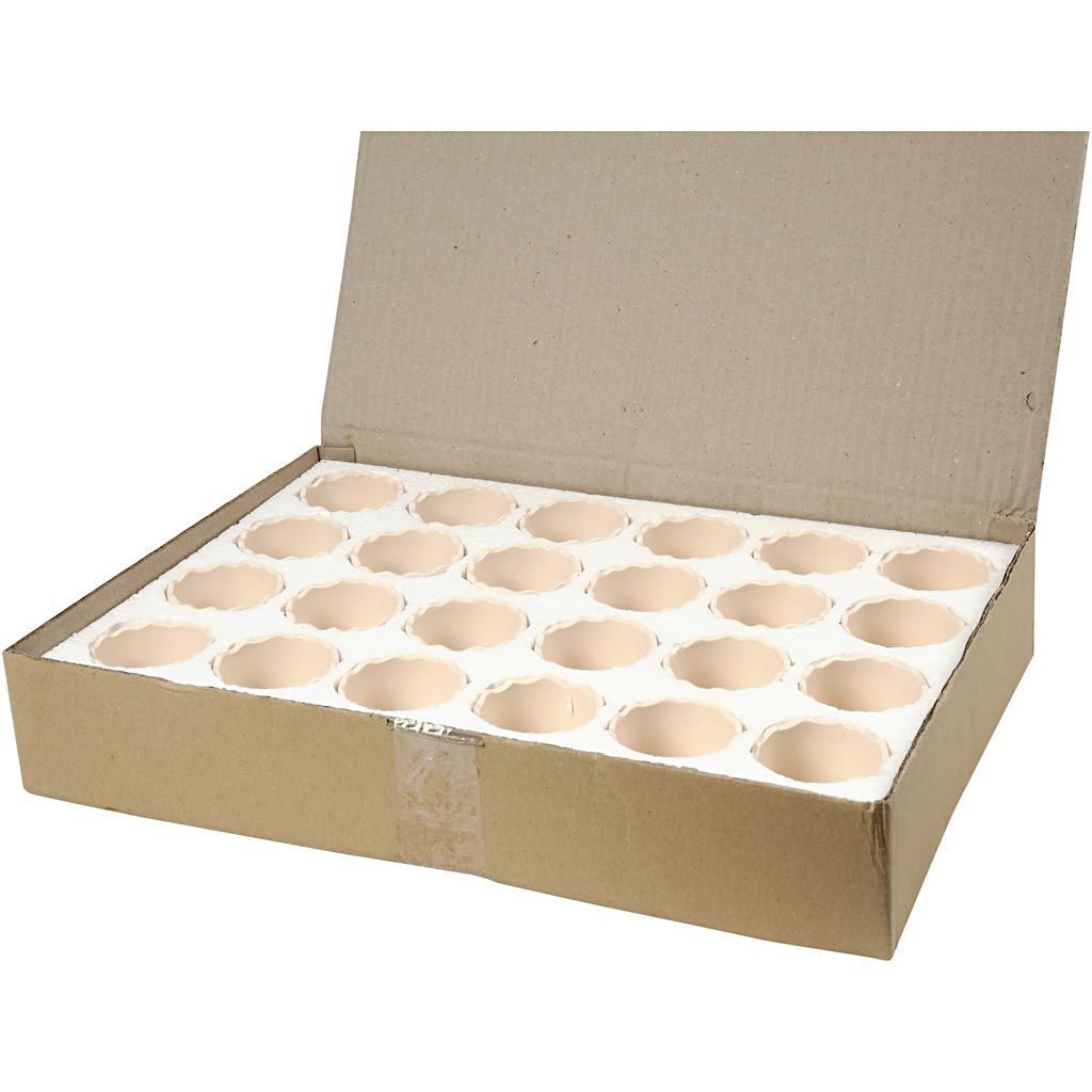 Blumentopf, H�he 6,3 cm, � 7,5 cm, Wei�, 24 St�ck je Packung Bild 2