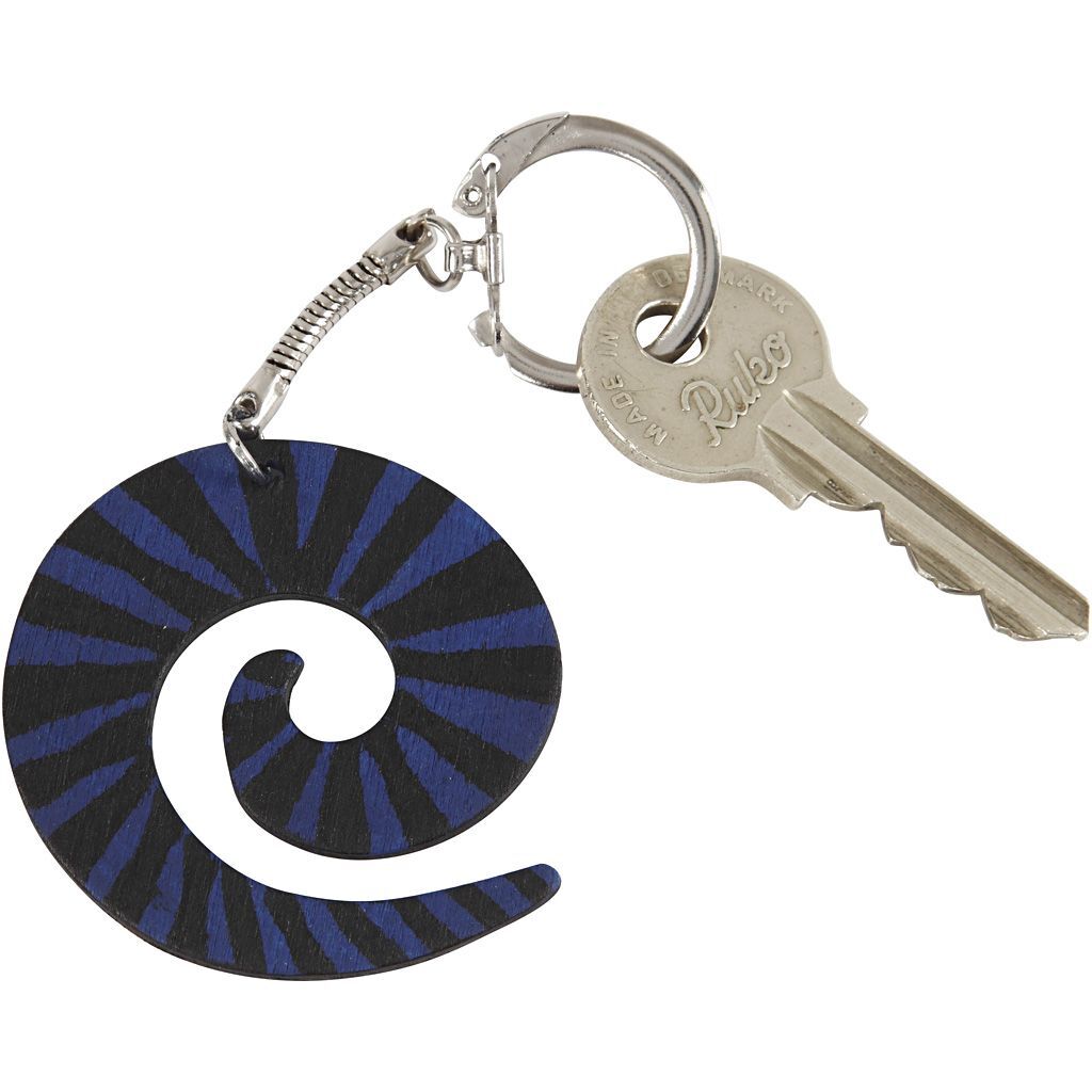Schl�sselring mit Kette, 25 St�ck, L�nge 6 cm, Durchmesser 2,3 cm Bild 3