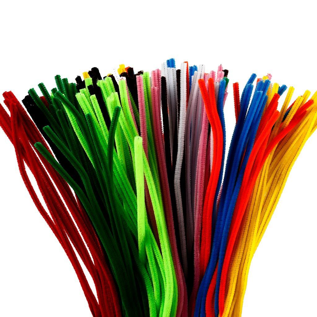Pfeifenreiniger, 200 sortiert, L�nge 45 cm, Dicke 6 mm, Sortierte Farben