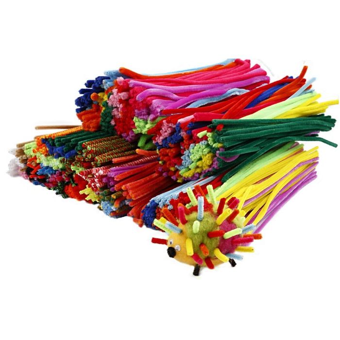 NEU TOP-SELLER Chenilledraht / Pfeifenputzer / Biegepl�sch Dicke 4+6+9 mm 700 sort. Farben Bild 4