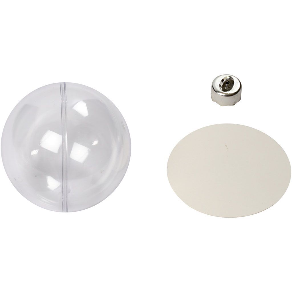 Deko-Kugeln, 5 St�ck, Durchmesser 8 cm, Transparent Bild 4