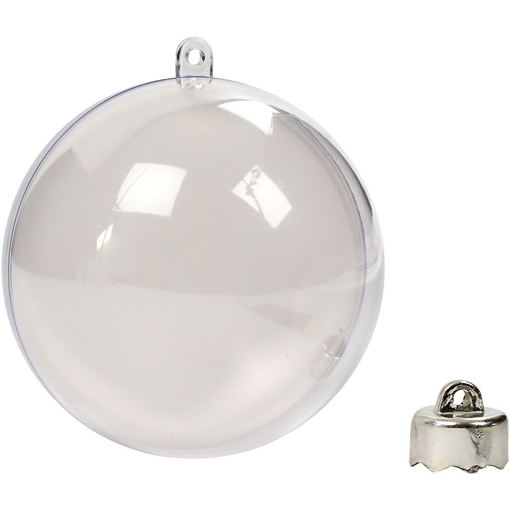 Deko-Kugeln, 5 St�ck, Durchmesser 8 cm, Transparent Bild 3