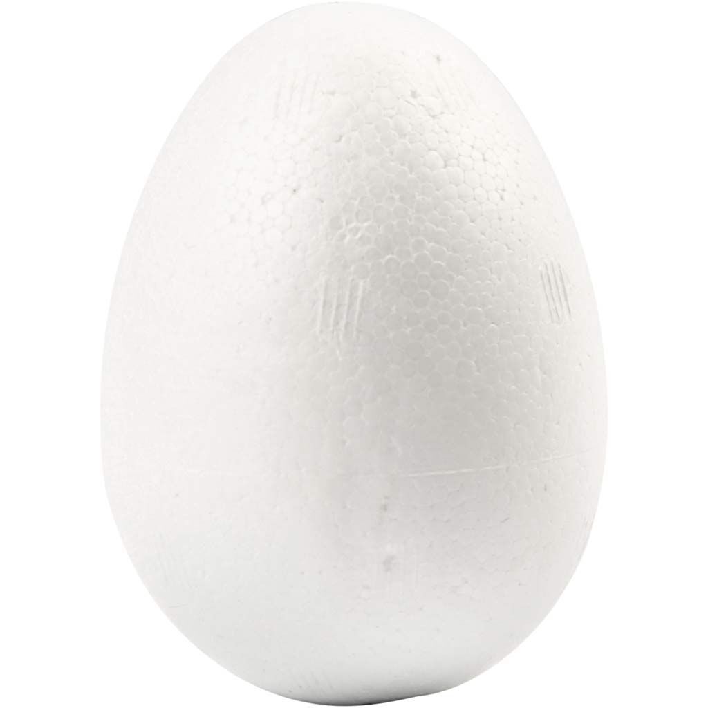 Styropor-Eier, 50 St�ck, H�he 6 cm, Wei�