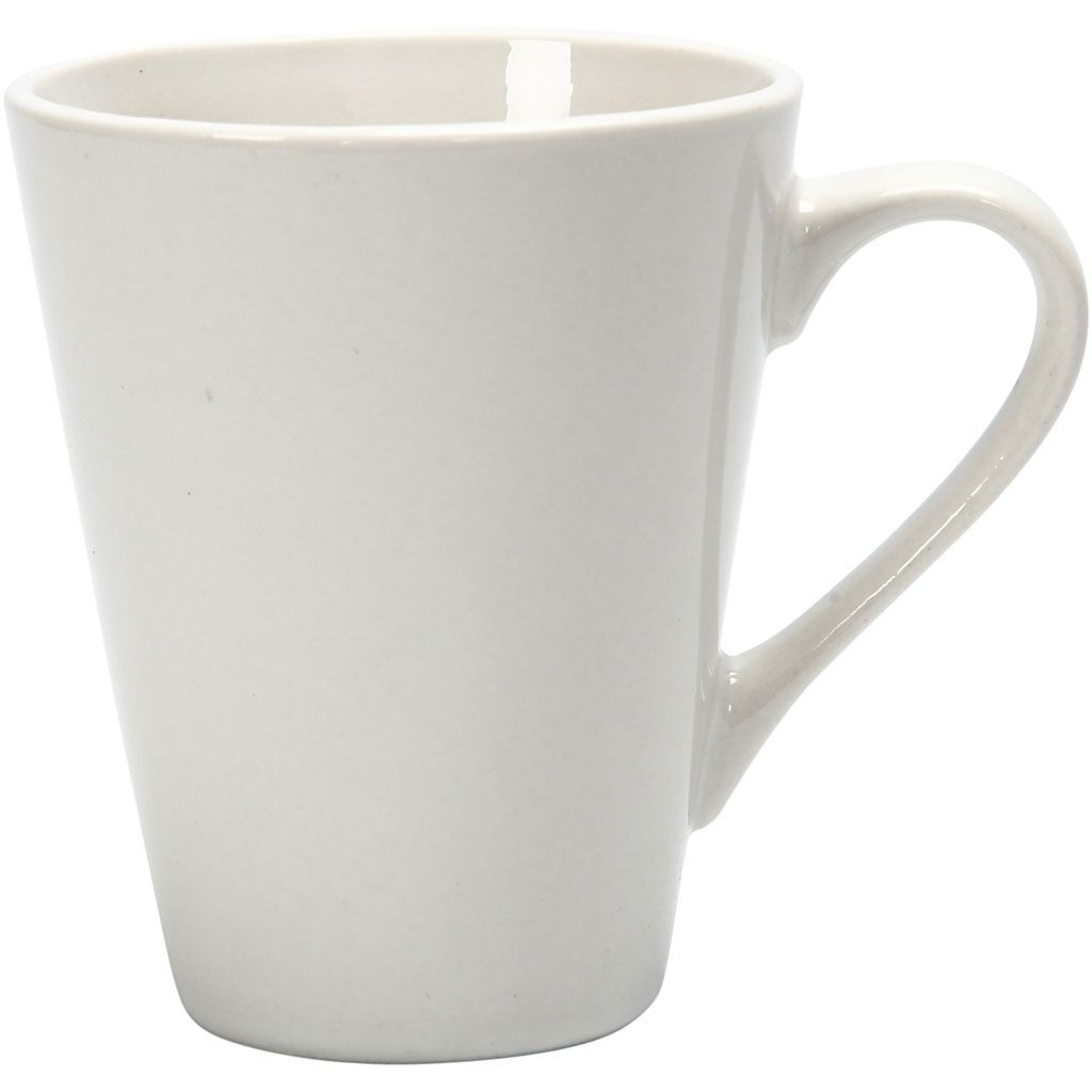 Tasse, H�he 10 cm, � 5-8 cm, 250 ml, Wei�, 12 St�ck