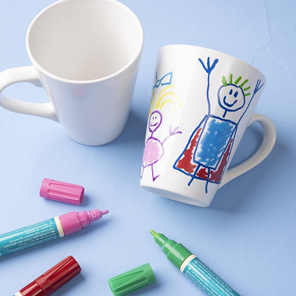 Tasse, H�he 10 cm, � 5-8 cm, 250 ml, Wei�, 12 St�ck Bild 2