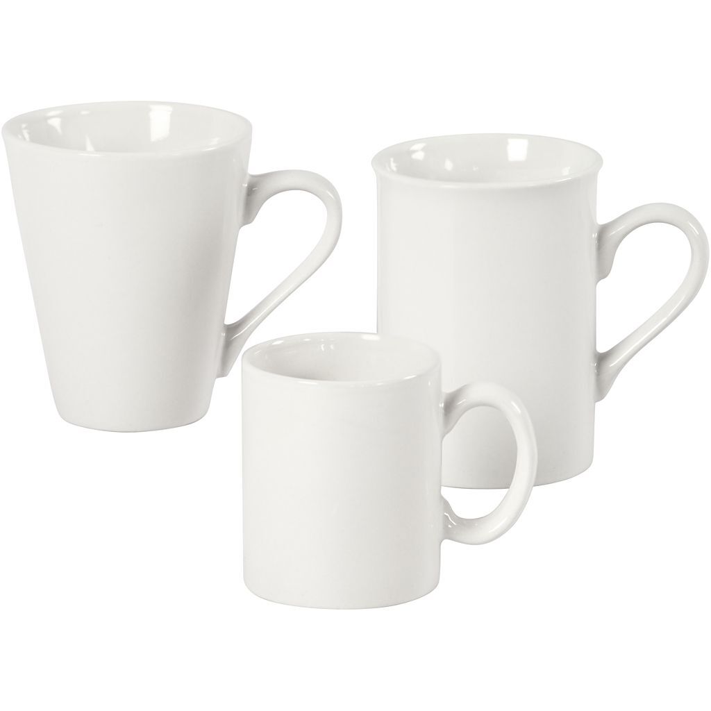 Tassen, H�he 7-10 cm, Wei�, 48 St�ck Bild 2