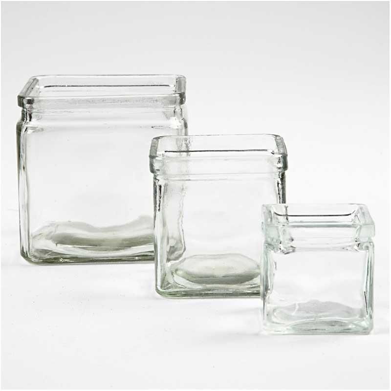 Kerzenglas, 12 St�ck / 1 Pack, H�he 5,5 cm, Gr��e 5,5x5,5 cm Bild 2