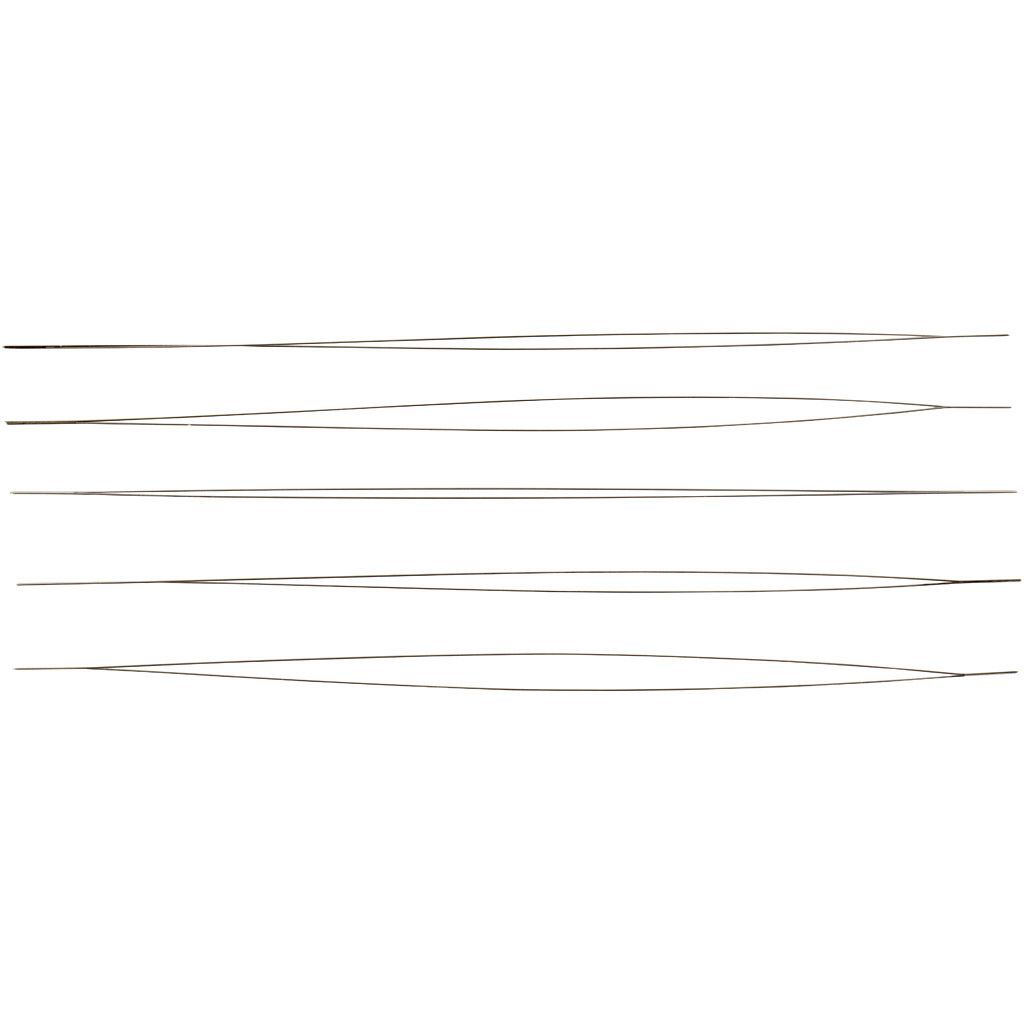 Perlennadel, 5 St�ck, L�nge 12 cm, Dicke 0,25 mm