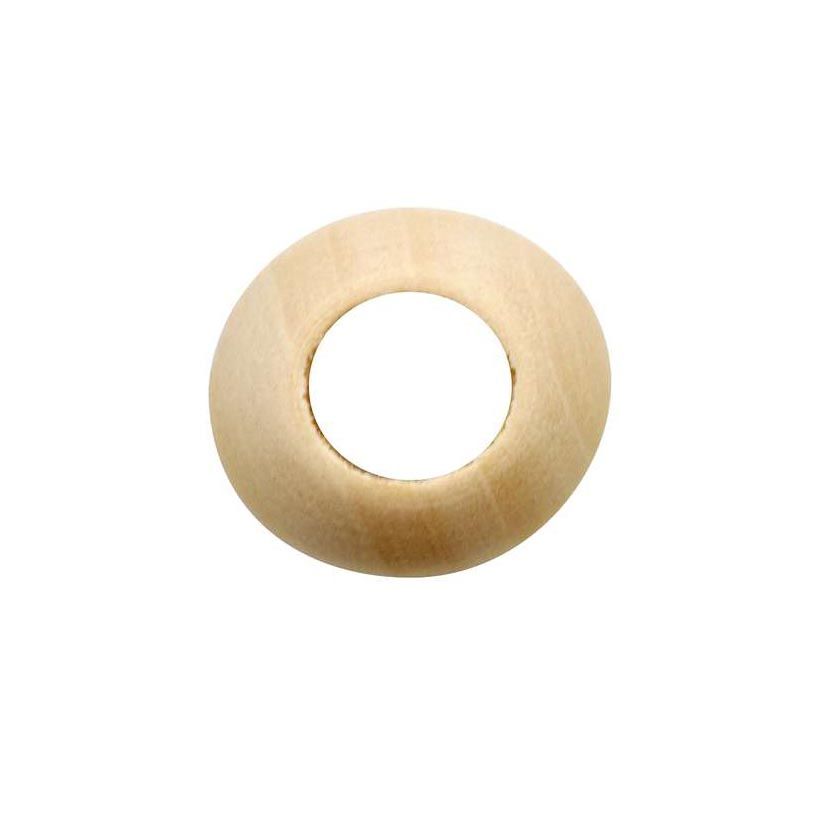 Create It Easy Grossloch Holzkugel, 25mm, 8 St�ck, Bohrung 10mm, Birkenholz