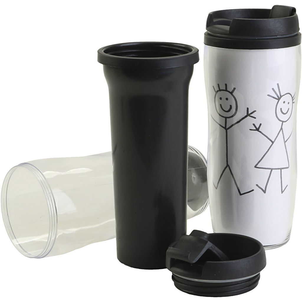 Thermobecher mit Deckel, H�he 17,5 cm, � 7 cm, 12 St�ck