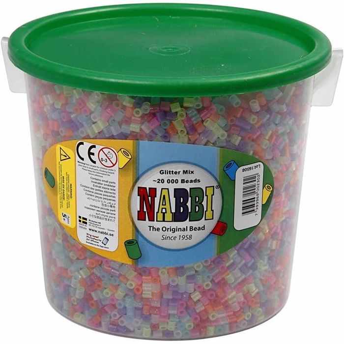 NEU TOP-SELLER B�gelperlen 5x5 mm 20000 sort. glitter farben Bild 2