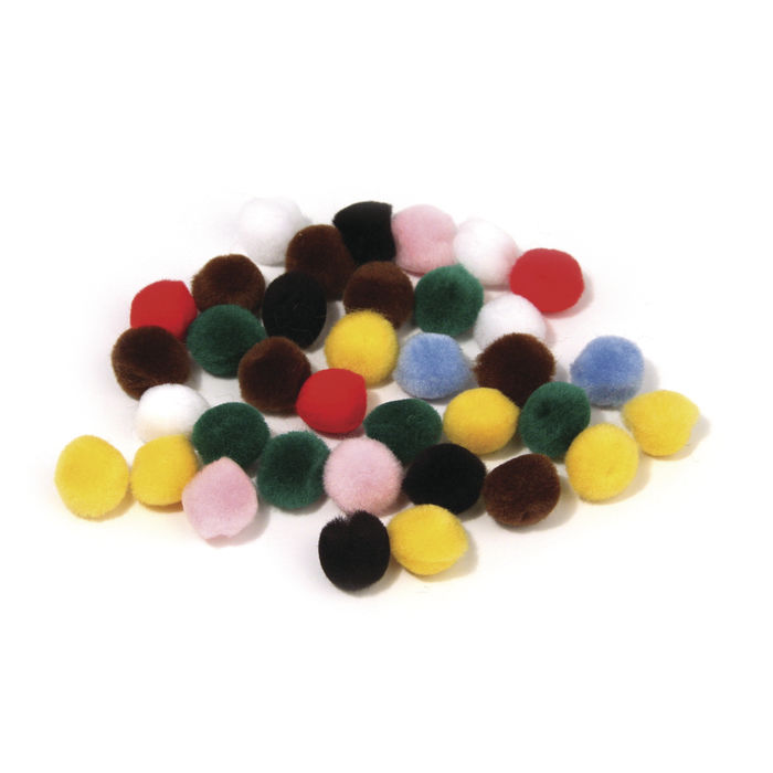 SALE Pompons, 20 mm, 50 St., gemischt