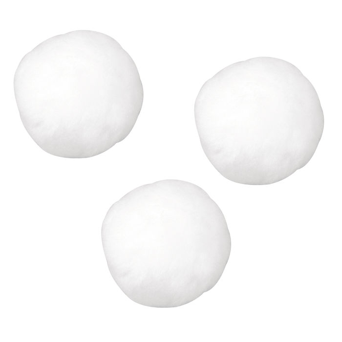 Rayher Pompons, 15 mm, 60 St�ck, wei�