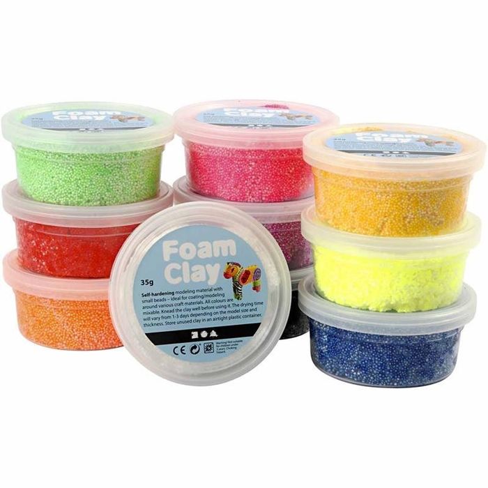 TOP-SELLER ! Foam Clay�, 10x35 g, sortierte Farben