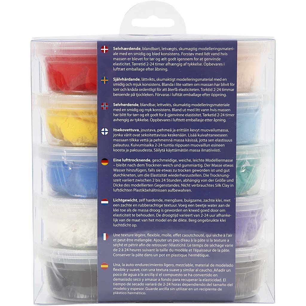 Silk Clay - Sortiment, sortierte Farben, Basic 1, 10 Dosen � 40g Bild 3