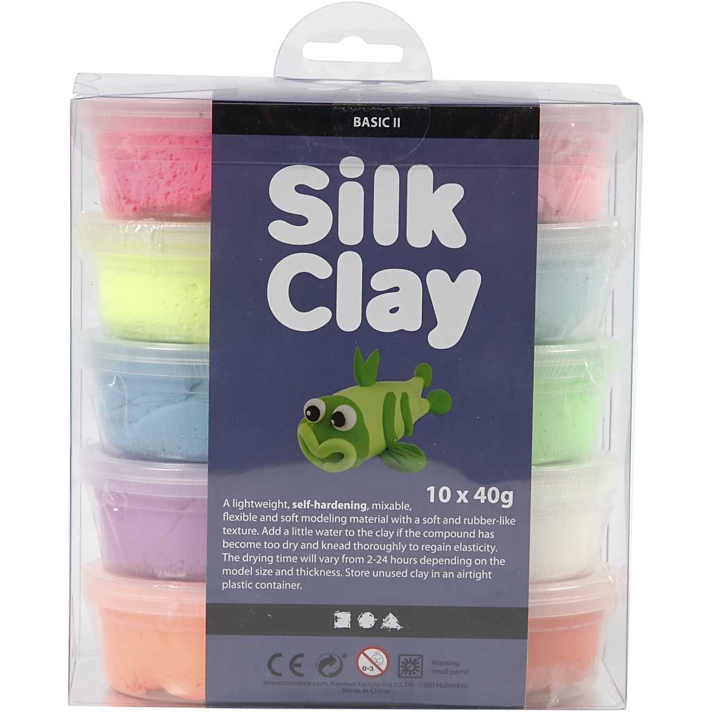 Silk Clay, Sortiment, 10 Dosen � 40 g, sortierte Farben Bild 2