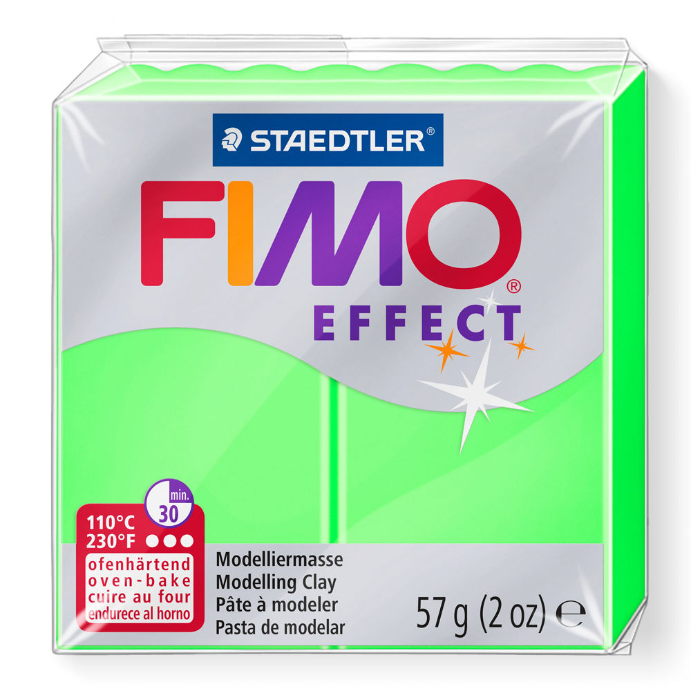 Staedtler Fimo Effect 57g, Neon Gr�n