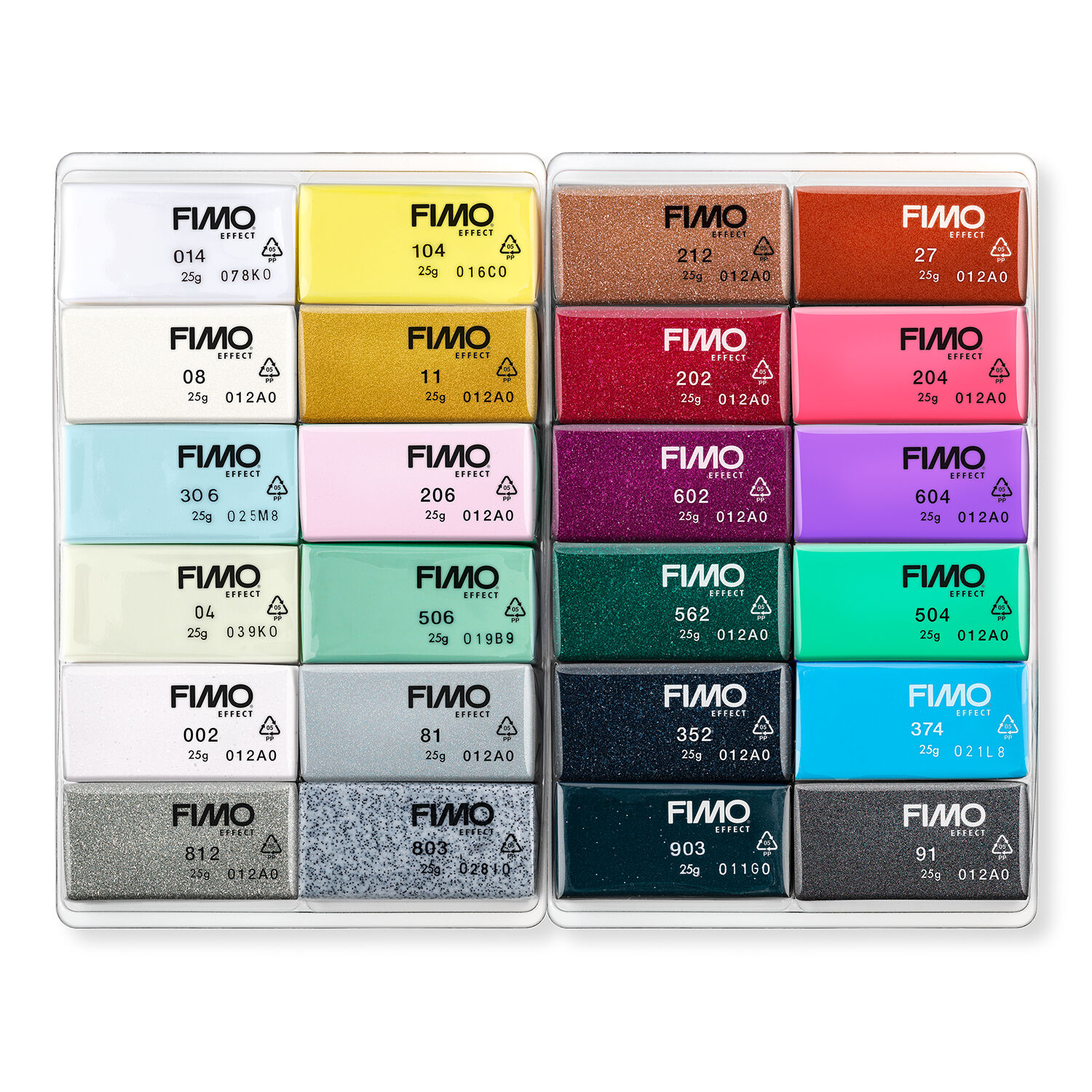 Staedtler Fimo Effect 24 Halbbl�cke Sortiert Bild 2