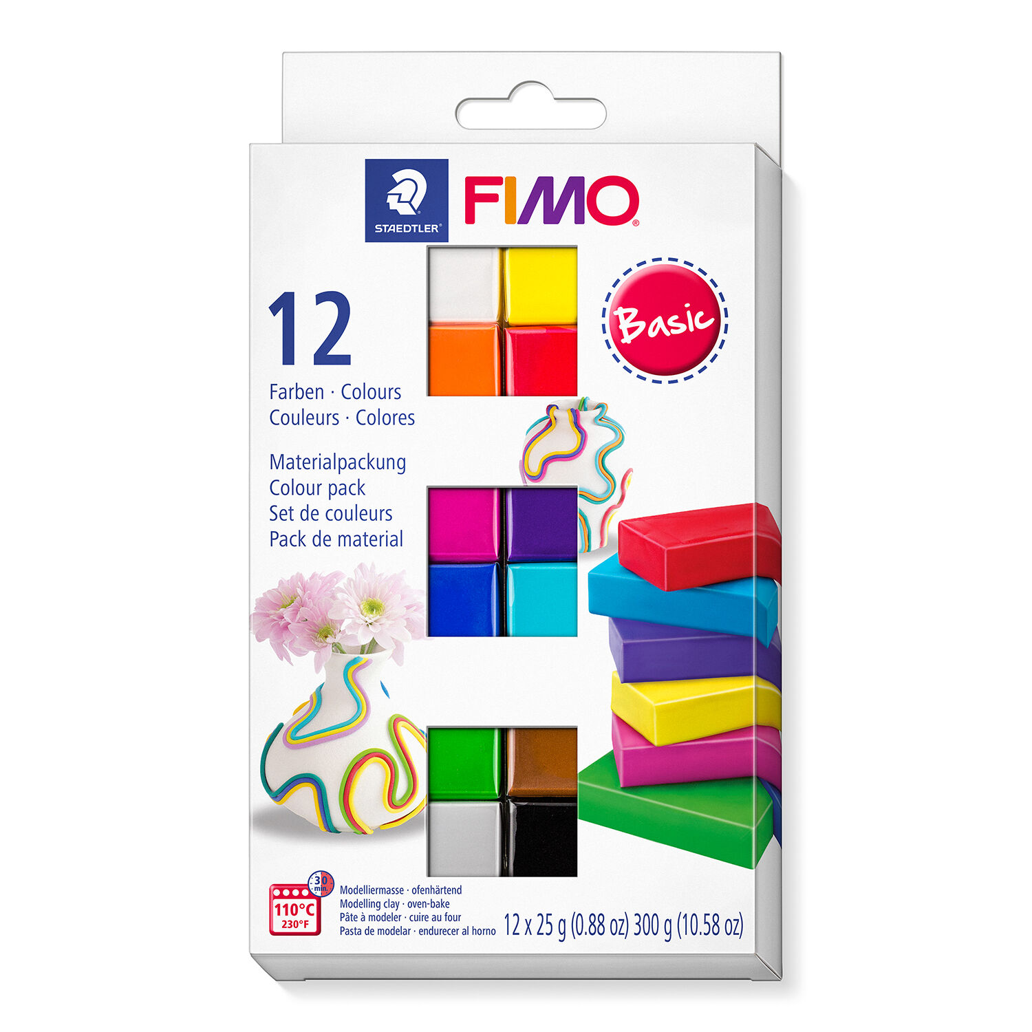Staedtler Fimo Soft Set Basic, 12 Halbbl�cke